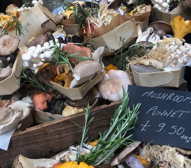 Dia do Cogumelo no Borough Market: explorando tipos e receitas